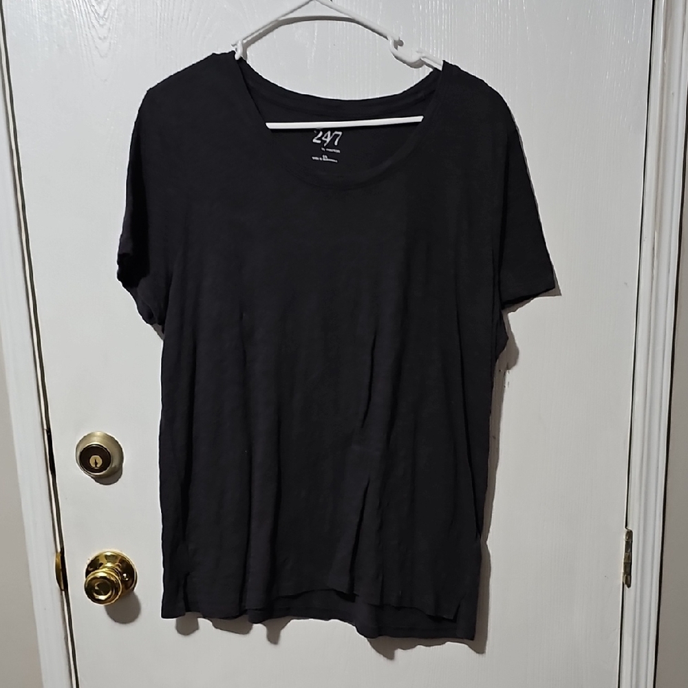 247 Women's Black Short Sleeve Tee